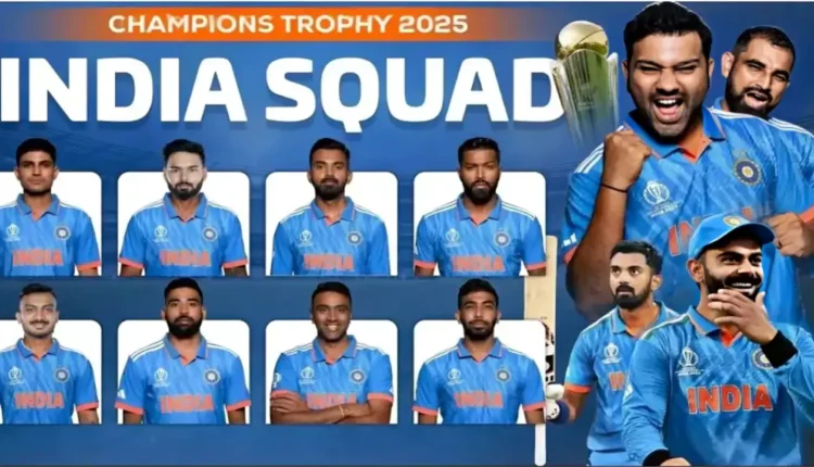 champions trophy india squad 2025